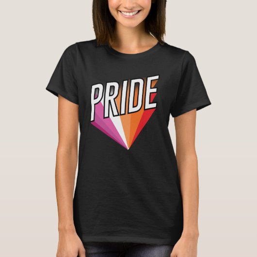 Lesbische trots t-shirt (Voorkant)