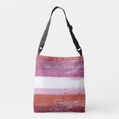Lesbische trots verf crossbody tas (Achterkant)