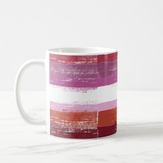 Lesbische trots verf koffiemok (Links)