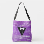 Lesbische trots verf (Labrys) Crossbody Tas (Achterkant)