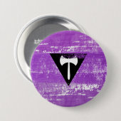 Lesbische trots verf (Labrys) Ronde Button 7,6 Cm (Voorkant /achterkant)