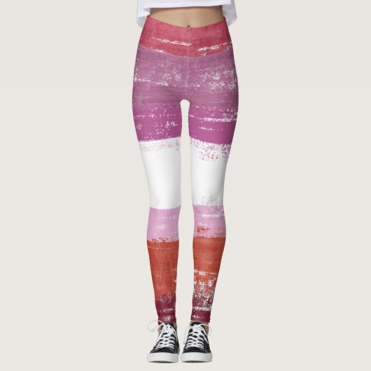 Lesbische trots verf leggings (Voorkant)
