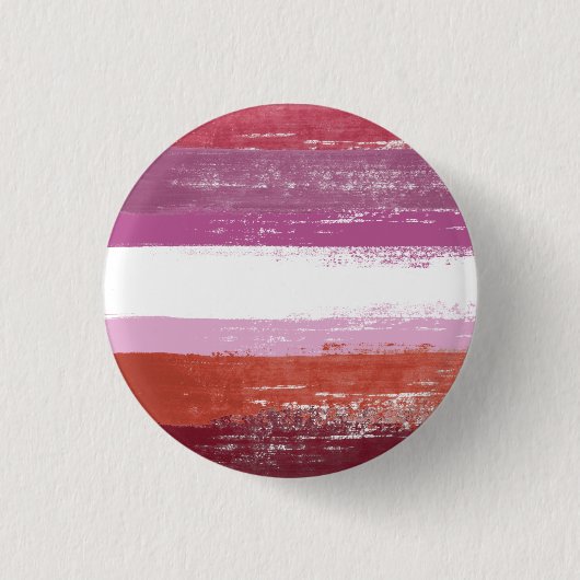 Lesbische trots verf ronde button 3,2 cm (Voorkant)