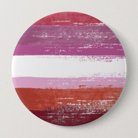 Lesbische trots verf ronde button 4,0 cm (Voorkant)