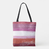 Lesbische trots verf tote bag (Achterkant)