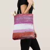 Lesbische trots verf tote bag (Dichtbij)