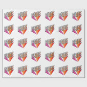 Lesbische trotsuitbarsting cadeaupapier (Vlak)