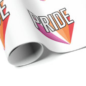 Lesbische trotsuitbarsting cadeaupapier (Rol Hoek)