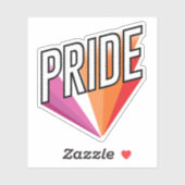Lesbische trotsuitbarsting sticker (Vel)