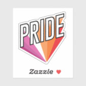 Lesbische trotsuitbarsting sticker (Vel)