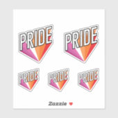 Lesbische trotsuitbarsting sticker (Vel)
