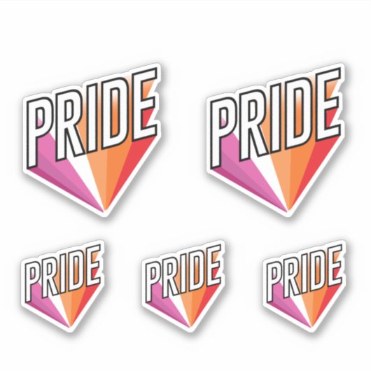 Lesbische trotsuitbarsting sticker (Voorkant)