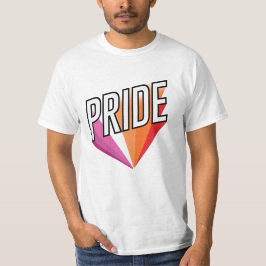 Lesbische trotsuitbarsting t-shirt (Voorkant)