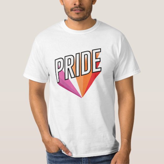 Lesbische trotsuitbarsting t-shirt (Voorkant)