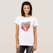Lesbische trotsuitbarsting t-shirt (Voorkant volledig)