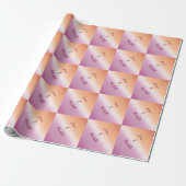 Lesbische Trouw Pride Vlag Gradiënt Cadeaupapier (Uitgerold)
