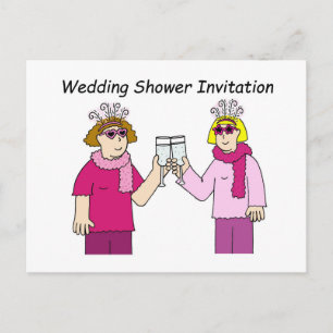 Lesbische trouwfeest uitnodiging. uitnodiging briefkaart