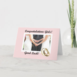 Lesbische trouwkaart kaart