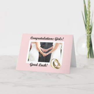 Lesbische trouwkaart kaart