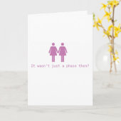 Lesbische trouwkaart kaart (Gele Bloem)