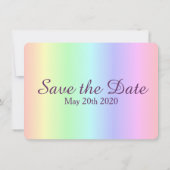 Lesbische Trouwkaart Save-the-Date Kaart (Achterkant)