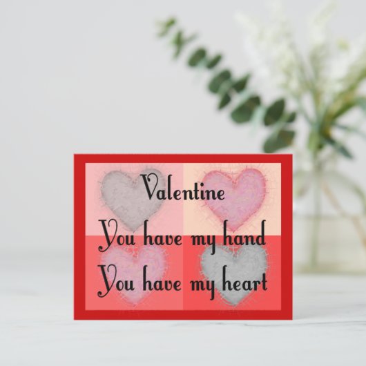 Lesbische Valentijn Gifts "Je hebt mijn hart" Feestdagenkaart (Staand voorkant)