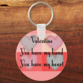 Lesbische Valentijn Gifts "Je hebt mijn hart" Sleutelhanger (Voorkant)