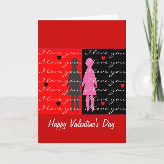 Lesbische Valentijn kaarten en geschenken (Voorkant)