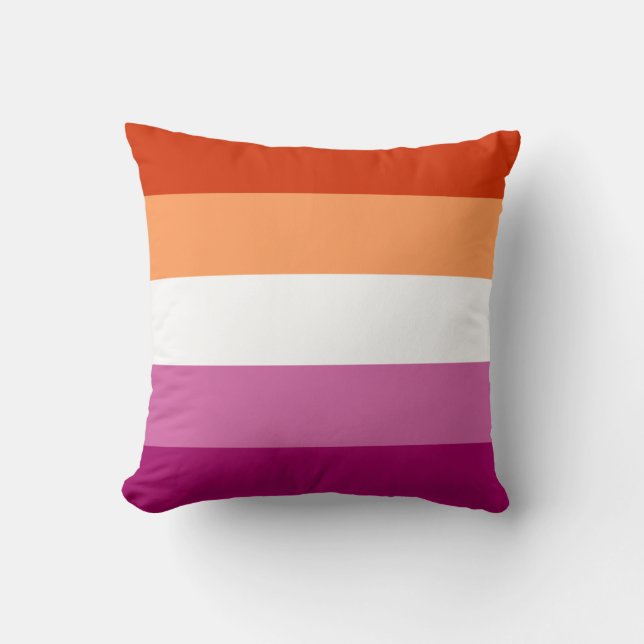 Lesbische Vlag 40 x 40 cm Kussensloop Kussen (Voorkant)