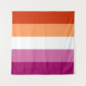 Lesbische Vlag 57 x 57 Wandkleed (Voorkant (horizontaal))