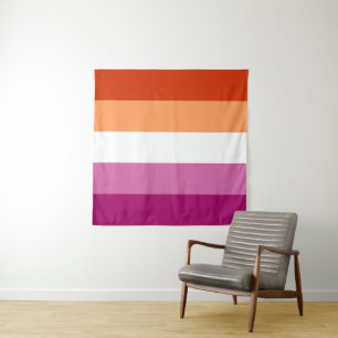 Lesbische Vlag 57 x 57 Wandkleed
