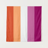 Lesbische Vlag 57 x 57 Wandkleed (Voorkant)