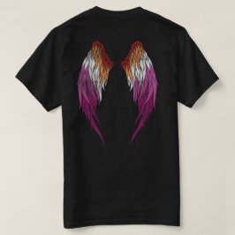 Lesbische vlag - Angel Wings T-shirt