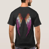 Lesbische vlag - Angel Wings T-shirt (Achterkant)