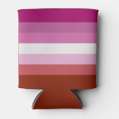 Lesbische vlag blikjeskoeler (Voorkant)