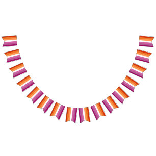 Lesbische Vlag Bunting Banner LGBT Party