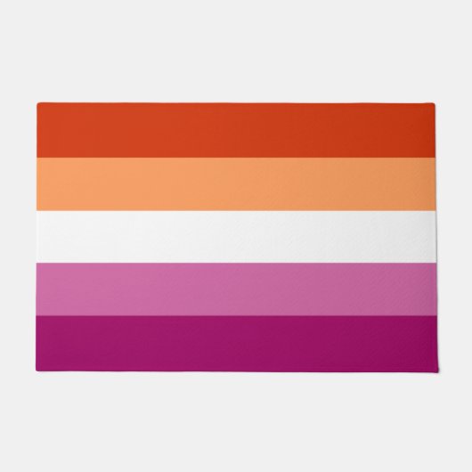 Lesbische vlag deurmat (Voorkant)