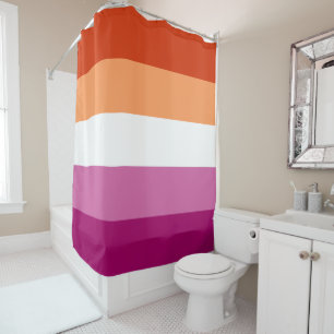 Lesbische vlag douchegordijn