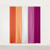 Lesbische Vlag Extra Groot LGBT Wandkleed (Voorkant)