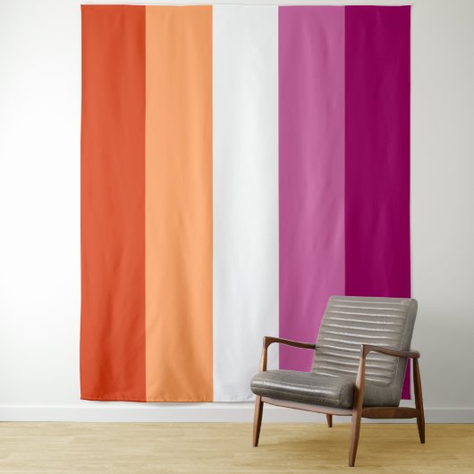 Lesbische Vlag Extra Groot LHBT Wandkleed (In situ)