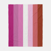 Lesbische vlag fleece deken (Voorkant)
