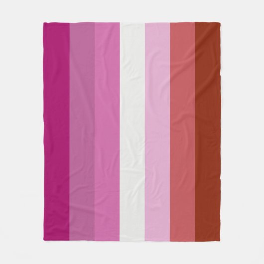 Lesbische vlag fleece deken (Voorkant)
