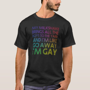 Lesbische Vlag Gay Pride Regenboog LGBT Grappig Qu T-shirt