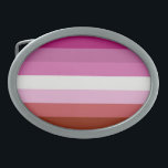 Lesbische vlag gesp<br><div class="desc">De lippenstift-lesbische vlag wijzigde met het verwijderen van de kus.</div>