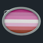 Lesbische vlag gesp<br><div class="desc">De lippenstift-lesbische vlag wijzigde met het verwijderen van de kus.</div>
