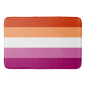 Lesbische vlag groot badmat (Voorkant)