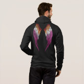 Lesbische Vlag - Halo - Wings Hoodie (Achterkant volledig)