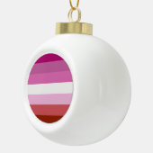 Lesbische vlag keramische bal ornament (Rechts)