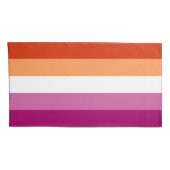 Lesbische Vlag King Pillow Hoesje Kussensloop (Achterkant-Rechts)