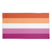 Lesbische Vlag King Pillow Hoesje Kussensloop (Achterkant-Links)